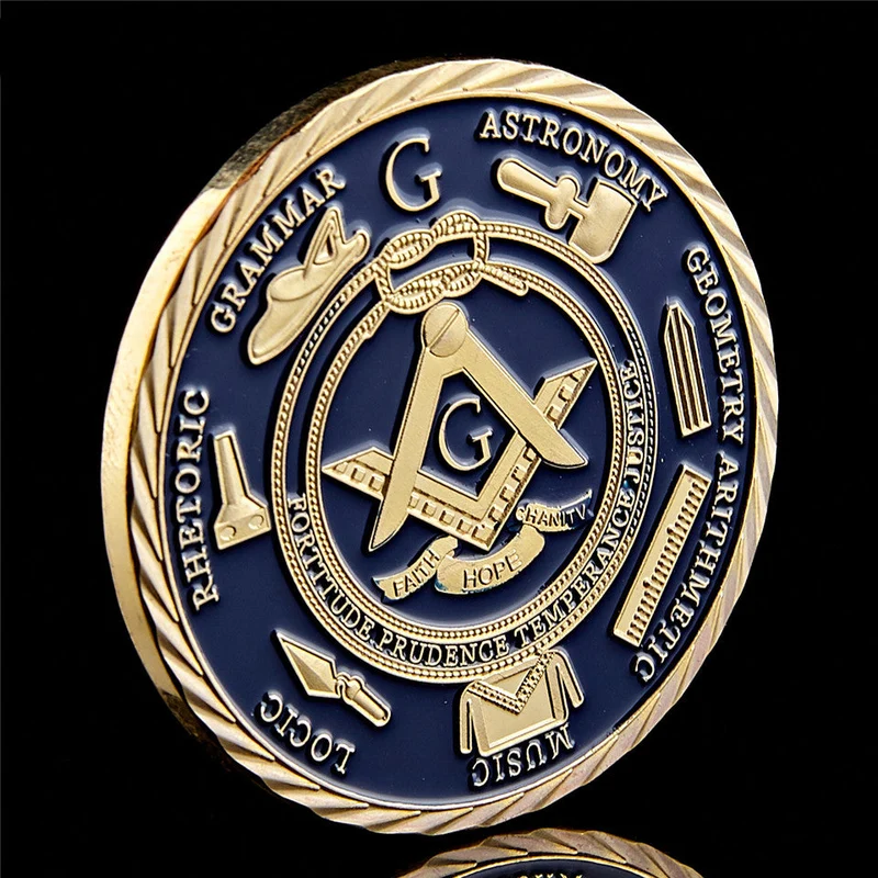 Vintage personalisierte Freimaurer-Medaille
