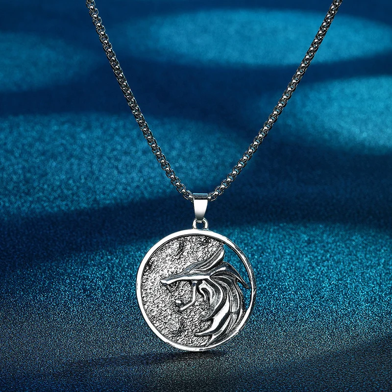 Medaille Ornament Halskette Vintage