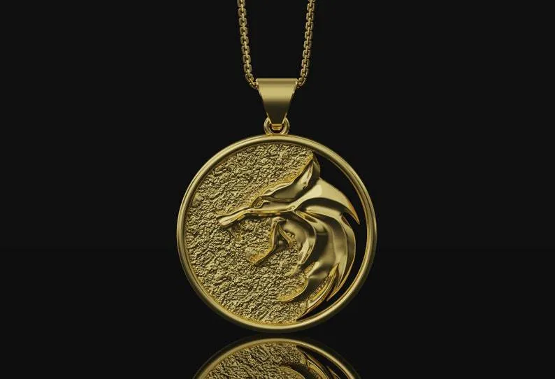 Medaille Ornament Halskette Vintage