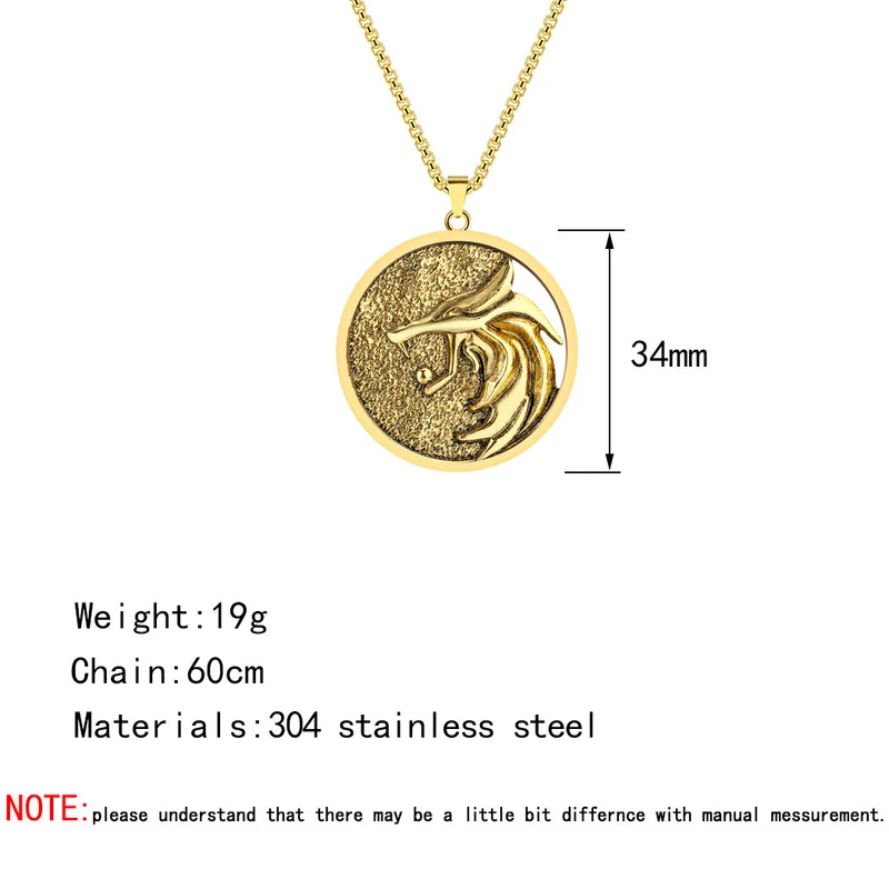 Medaille Ornament Halskette Vintage