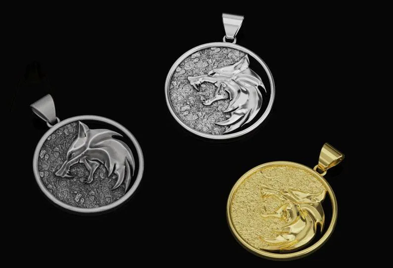 Medaille Ornament Halskette Vintage