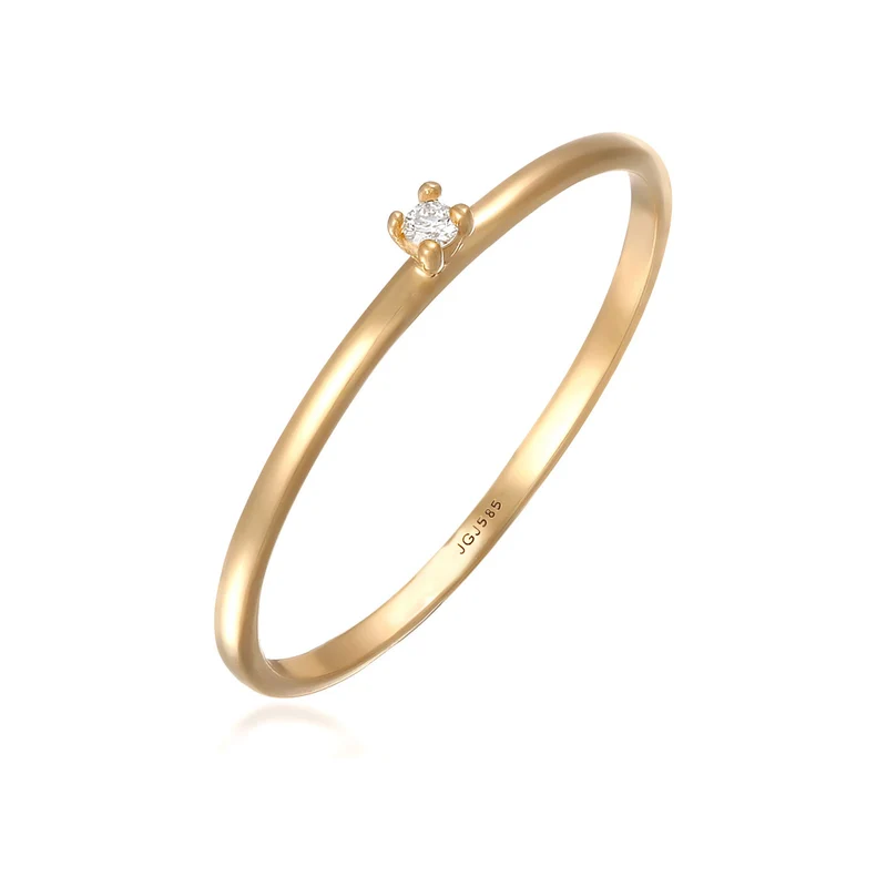 Verlobungsring |Laborgerzüchteter Diamant (Weiß, 0.004 ct)