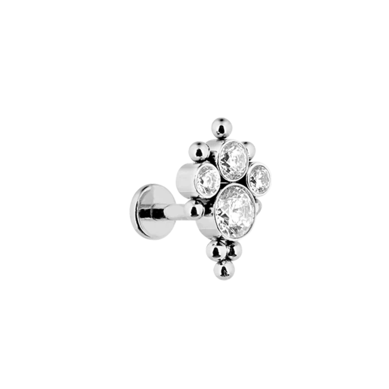 Majestic Abbaddon Labret Piercing Gold