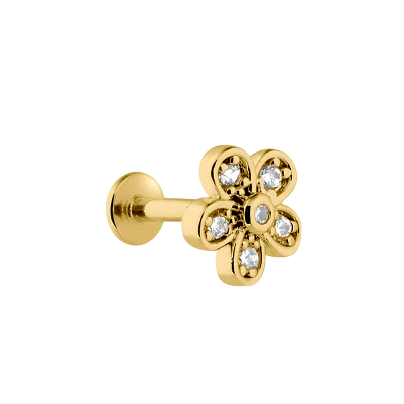 Hi-Life Flower Labret Piercing