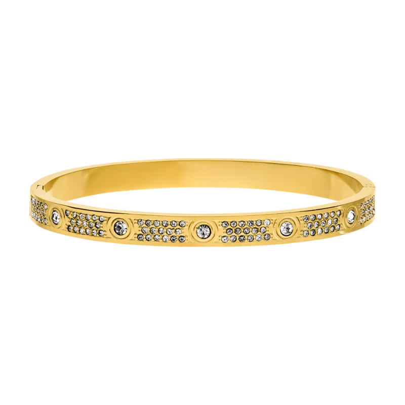 Timeless Pave Armreif 14K Vergoldet