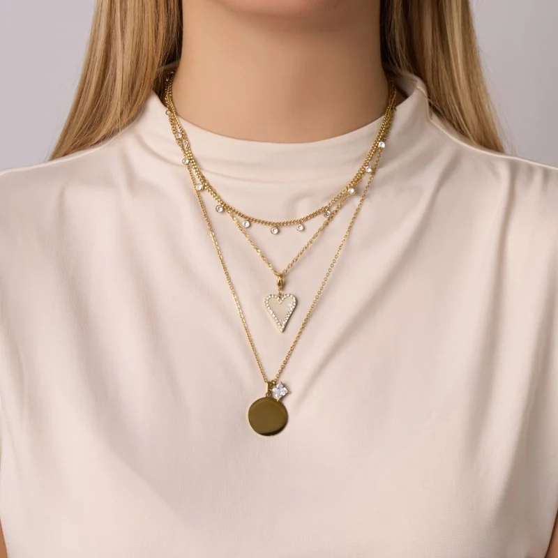 Everlasting Gravur Kette 14K Vergoldet