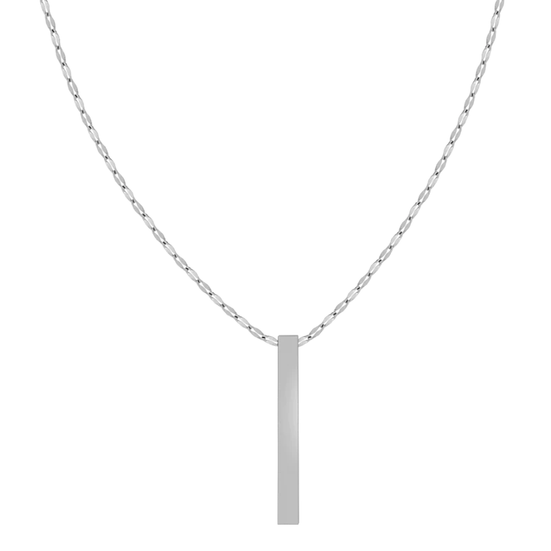 Perlmutt Gravur Kette 14K Vergoldet