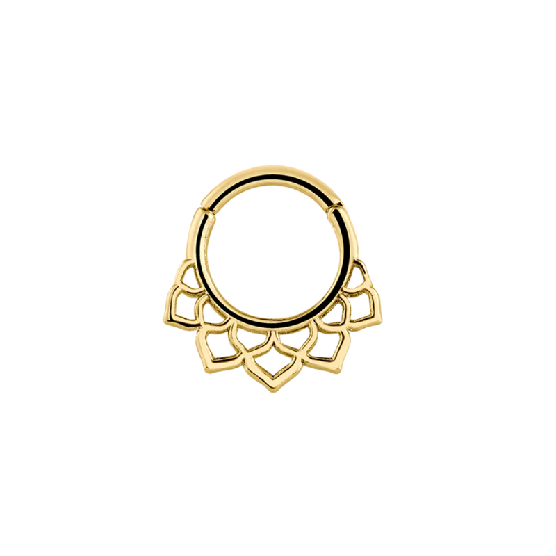 Limitless Lotus Clicker Piercing Gold