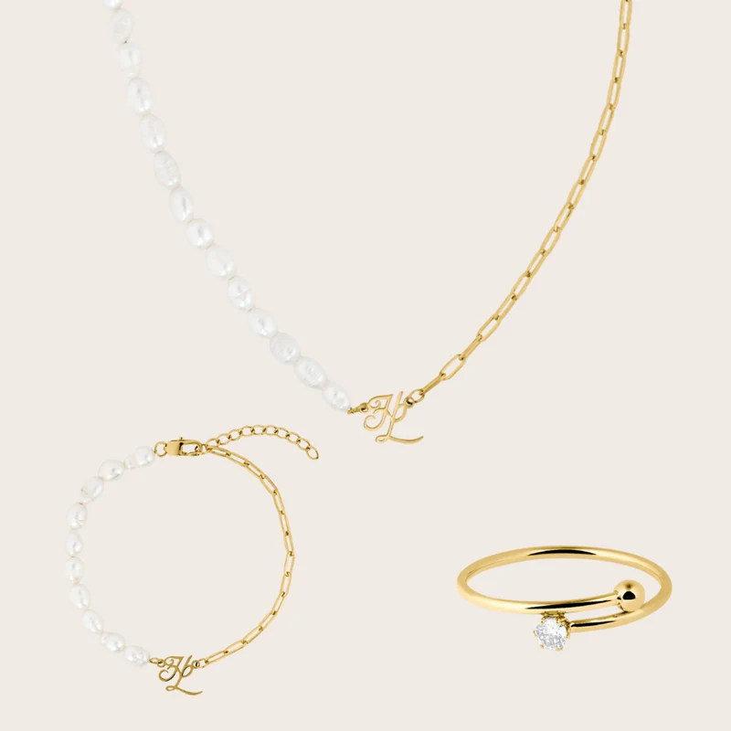 HL Signature Pearl Bundle 14K Vergoldet