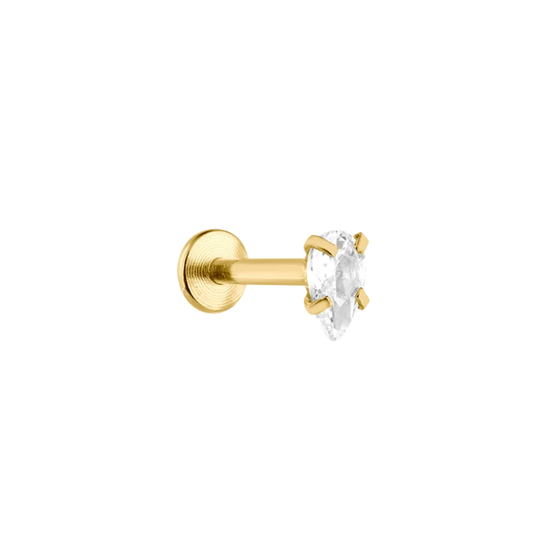 Victoria Labret Piercing Gold