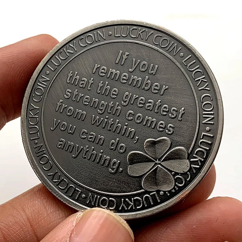 Vintage antike versilberte Medaille