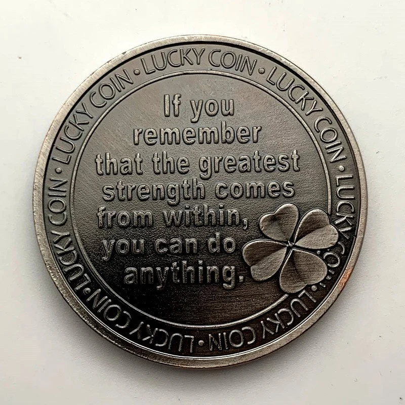 Vintage antike versilberte Medaille