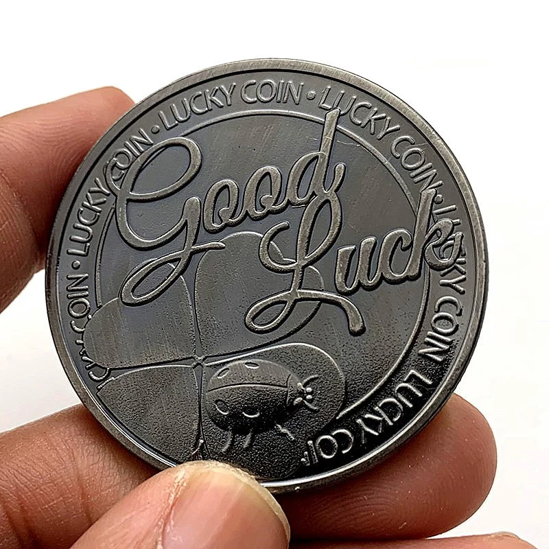 Vintage antike versilberte Medaille