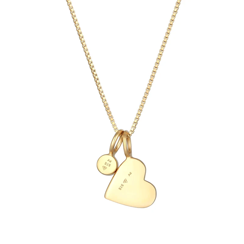 Solitär-Halskette Herz | Mit Kristallen von Swarovski® (Weiß)