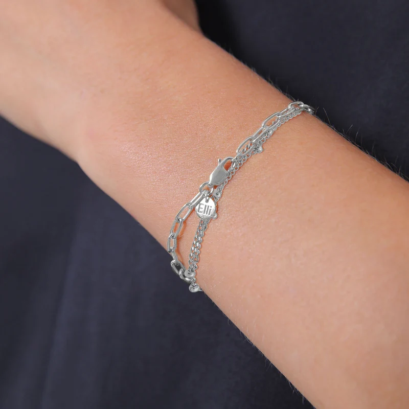 2er Set Layer Kugelkette Basic Trend 925 Silber