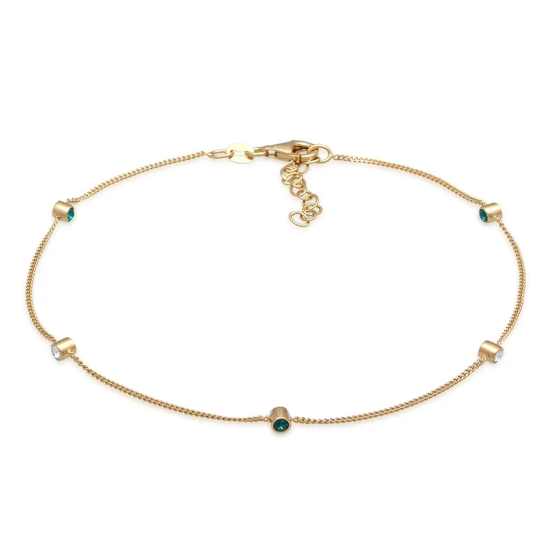 Fußkettchen | Mit Kristallen von Swarovski® (Weiß)