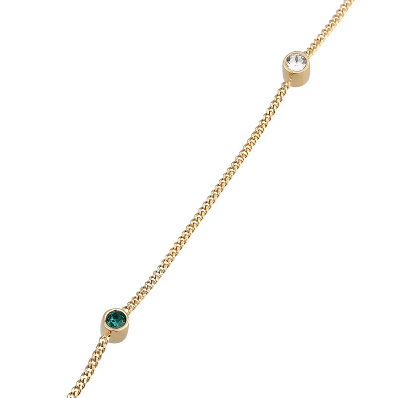 Fußkettchen | Mit Kristallen von Swarovski® (Weiß)