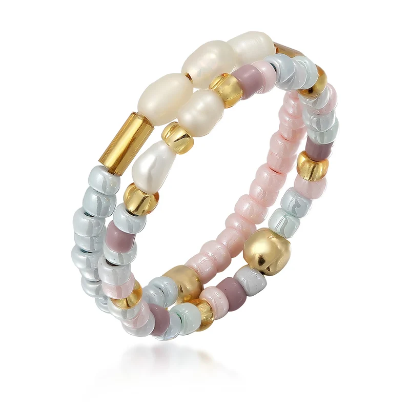 Ringset Beads | Süßwasserzuchtperlen