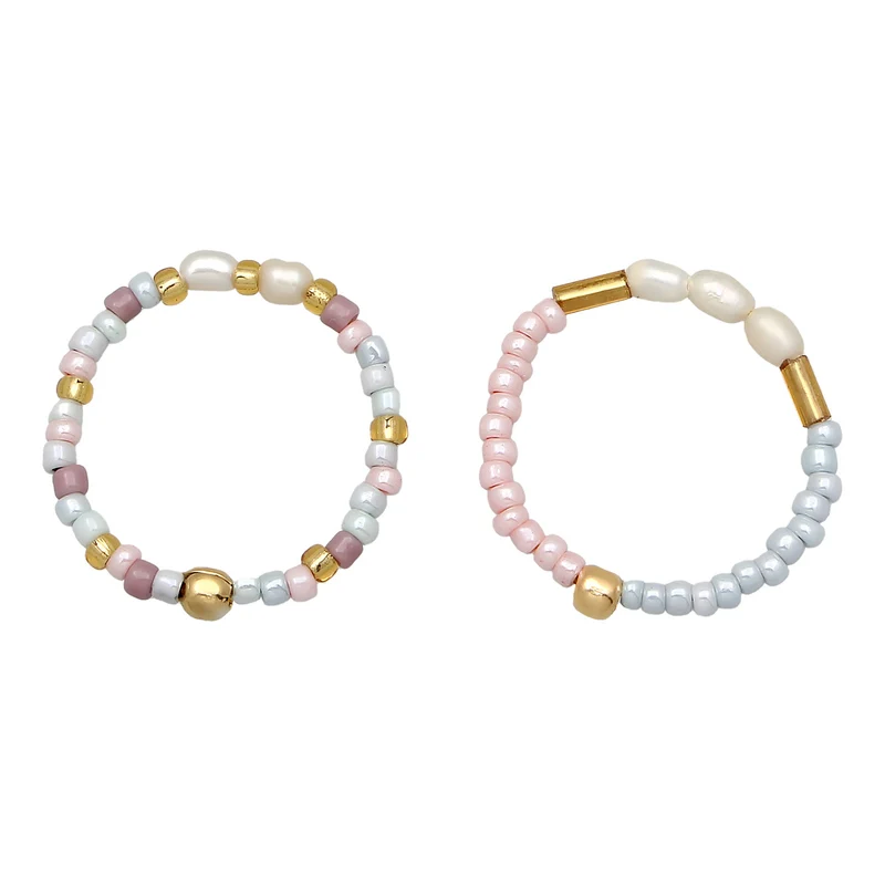 Ringset Beads | Süßwasserzuchtperlen