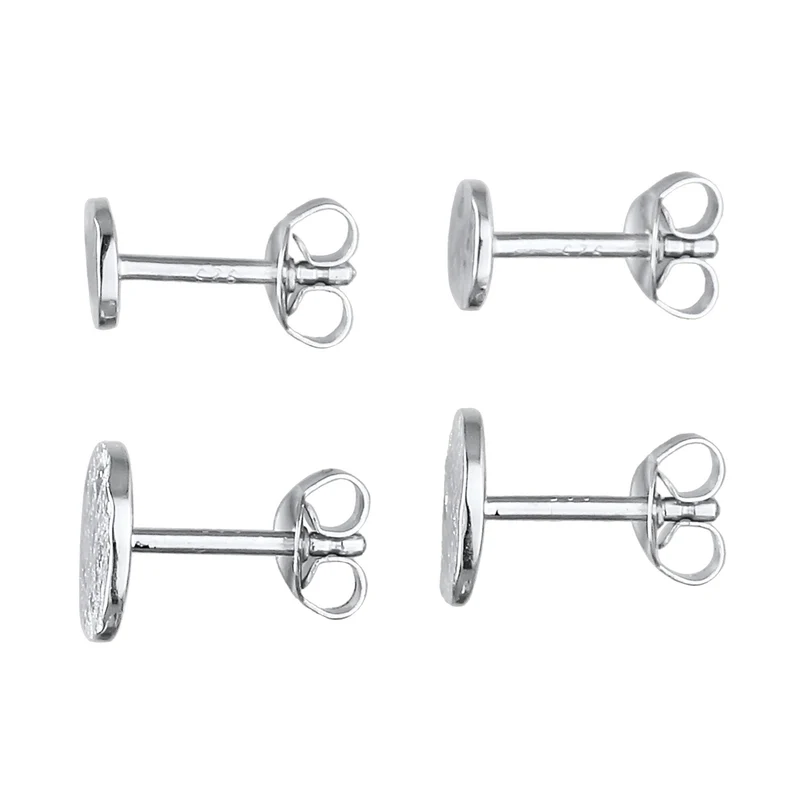 Ohrstecker Plättchen Organic