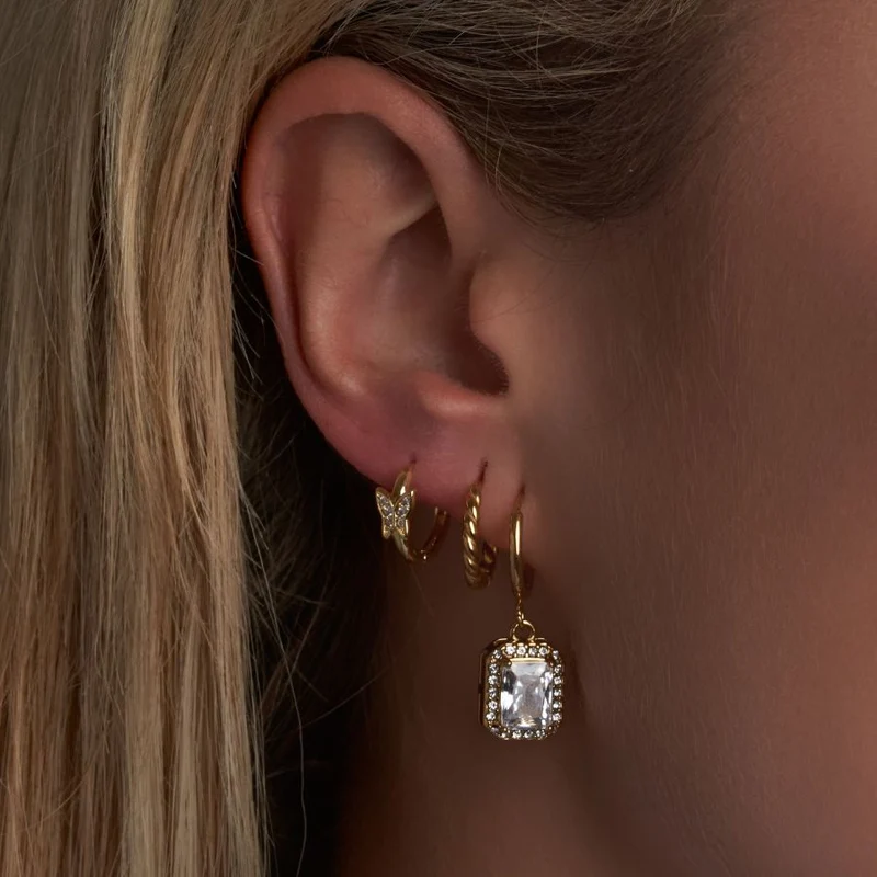 Everlasting Elegance Hoop Ohrringe 14K Vergoldet