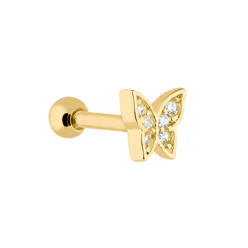 Butterfly Ohr Piercing