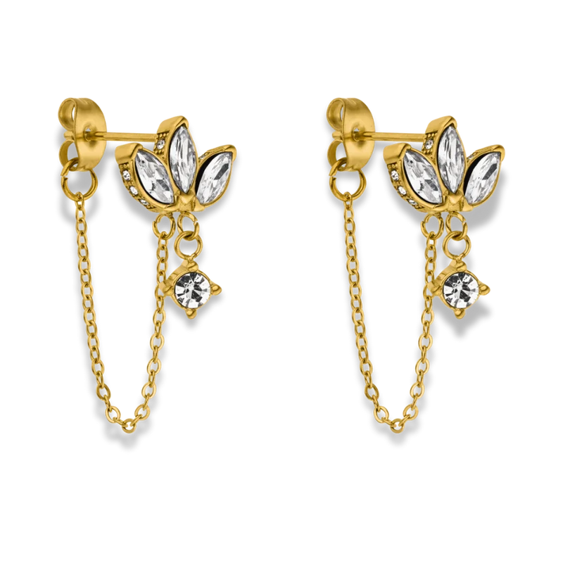 Limitless Sky Lotus Ohrstecker 14K Vergoldet