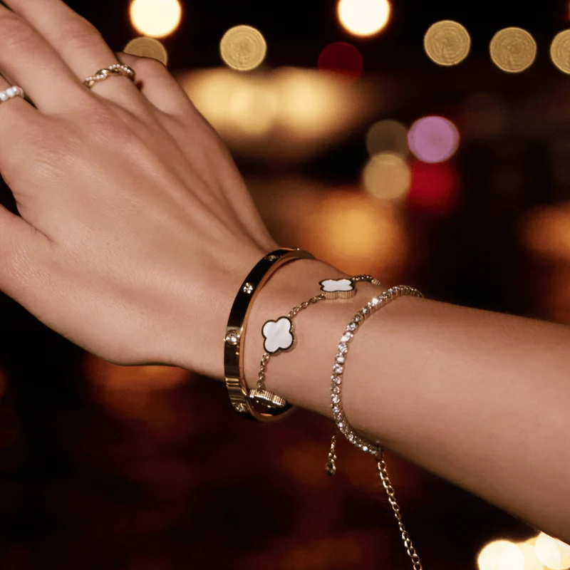 Hi-Life Tennis Armband 14K Vergoldet