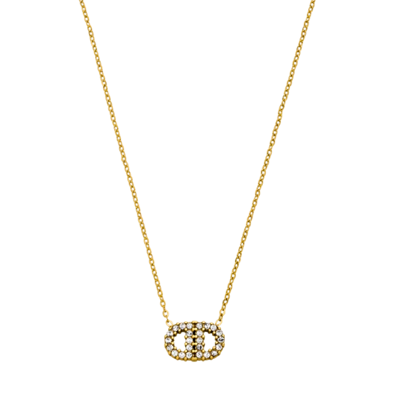 Deluxe Pave Kette 14K Vergoldet