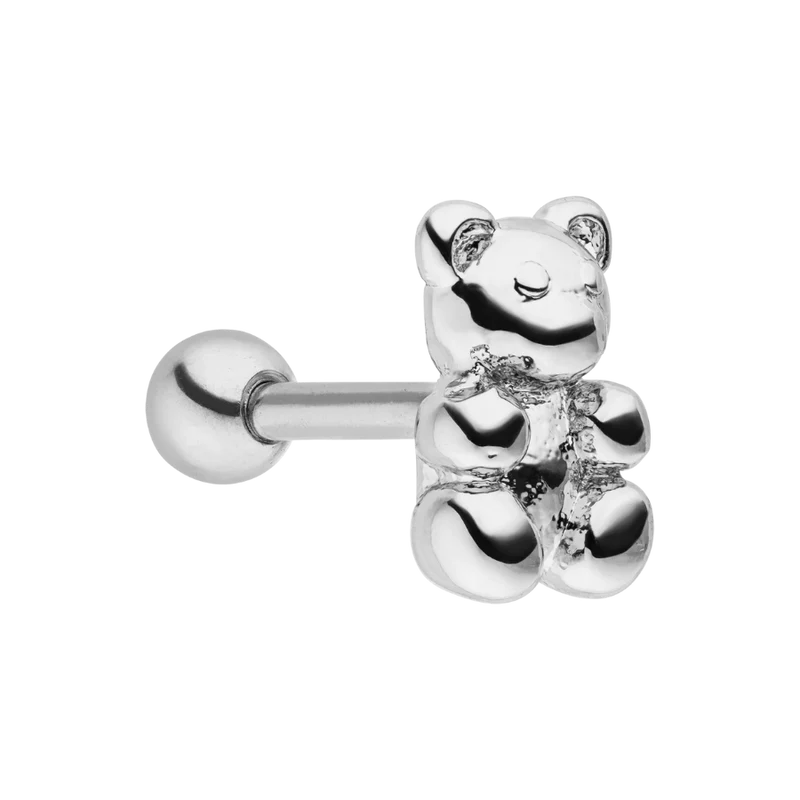 Mesmerizing Bear Ohr Piercing 18K Vergoldet