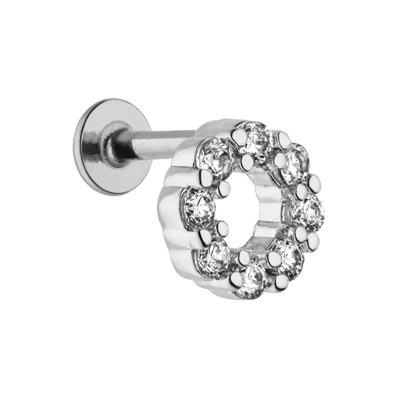 Karma Labret Piercing 18K Vergoldet
