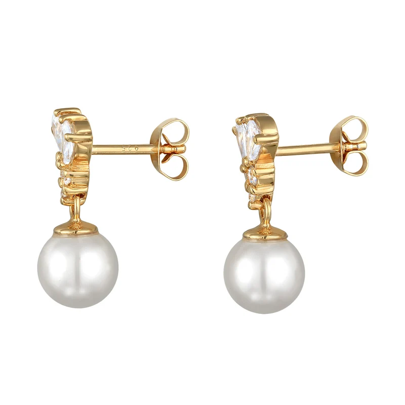 Ohrhänger Elegant | Zirkonia (Weiß)
