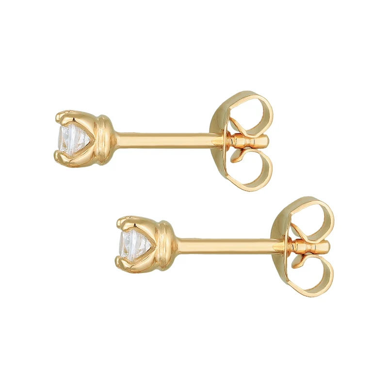 Ohrstecker Basique | Kristall (Weiß)