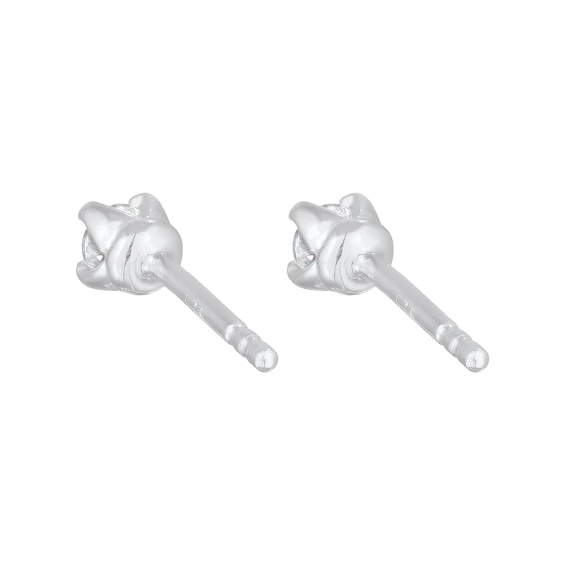 Ohrstecker Basique | Kristall (Weiß)
