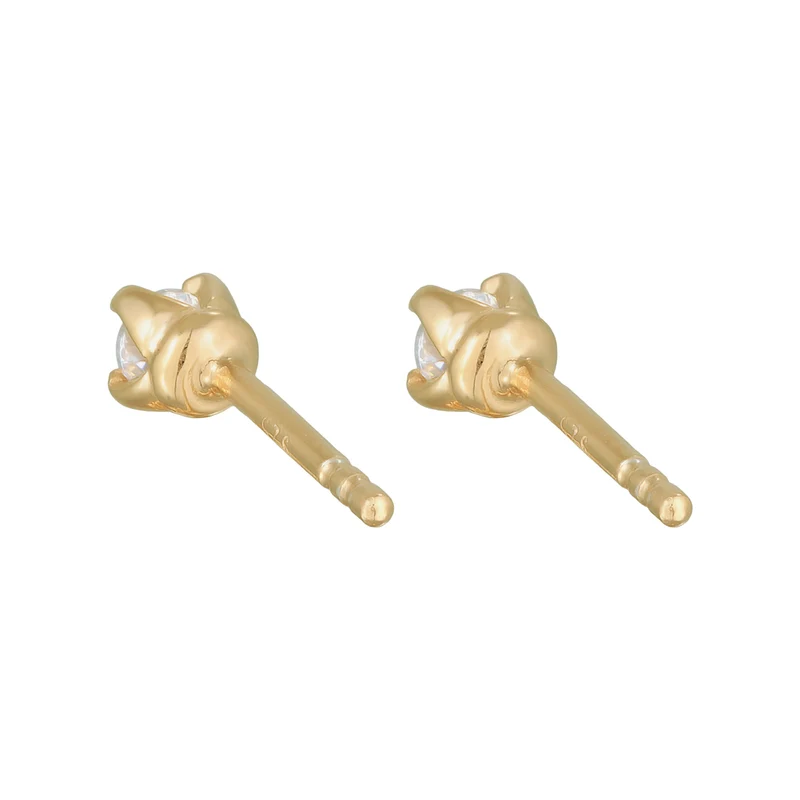 Ohrstecker Basique | Kristall (Weiß)