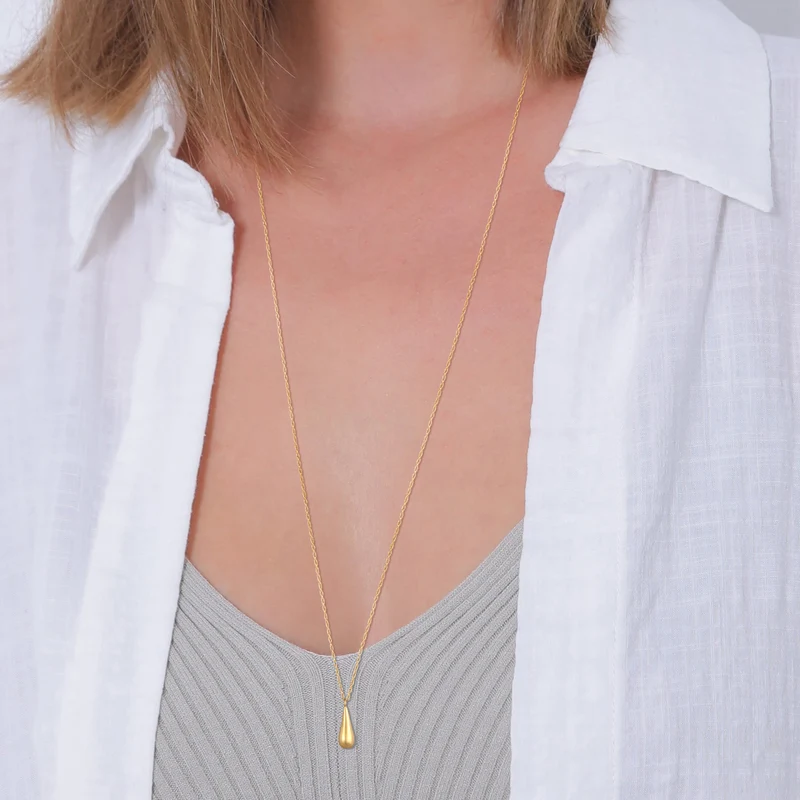 Drop Ohrringe & Halskette Schmuck Set