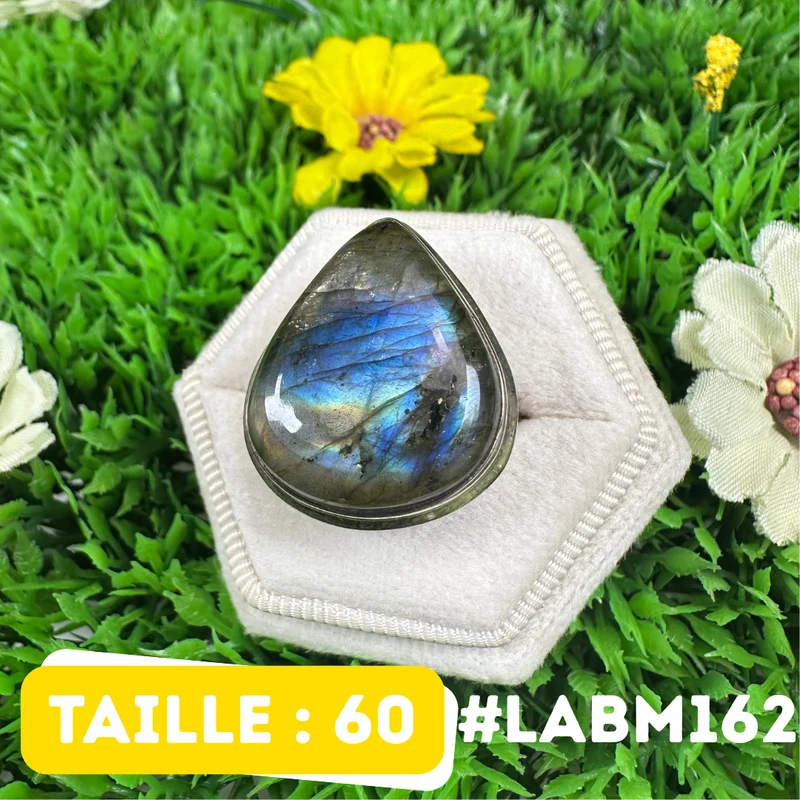 Silberner Labradorit-Multifire-Ring #LABM162