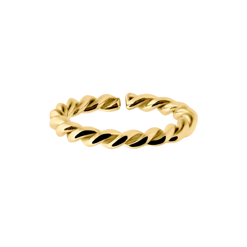 Passion Twist Ring 14K Vergoldet