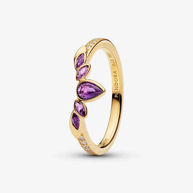 Disney Frozen Queen Anna Gold Tiara Ring, Size 50