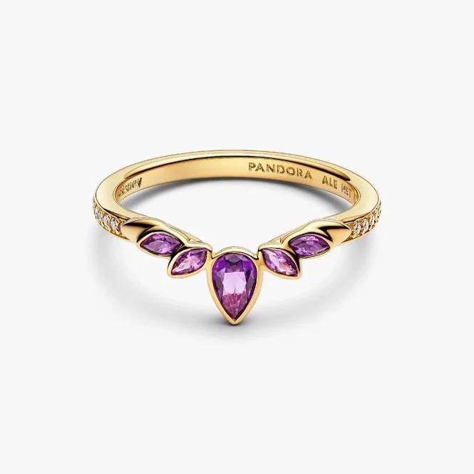 Disney Frozen Queen Anna Gold Tiara Ring, Size 50