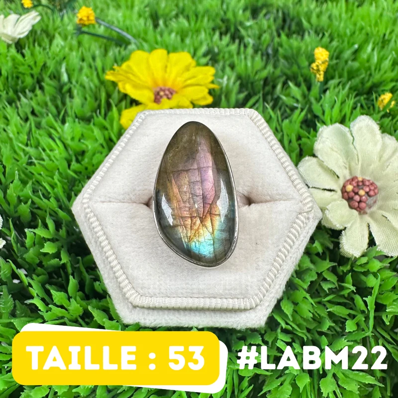 Silberner Labradorit-Multifire-Ring #LABM22