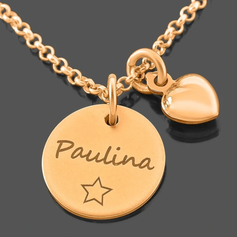 GEBURTSKETTE MUTTER GESCHENK ZUR GEBURT NAMENSKETTE ROSÉGOLD DAMEN