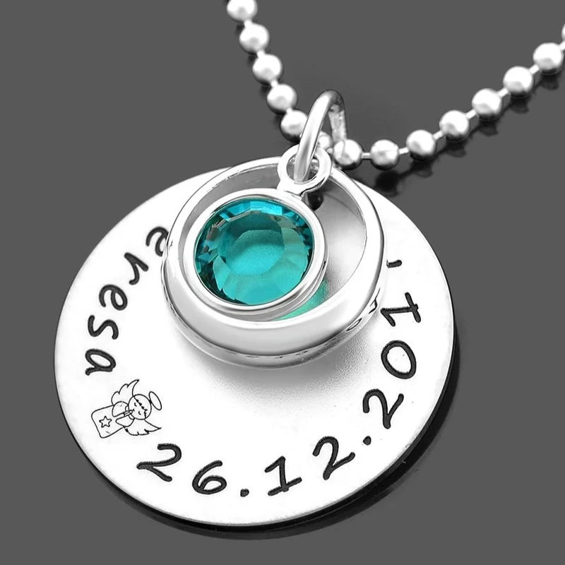 TAUFSCHMUCK 925 SILBER GRAVUR KETTE ZUR TAUFE TAUFRING TAUFKETTE MIT GRAVUR