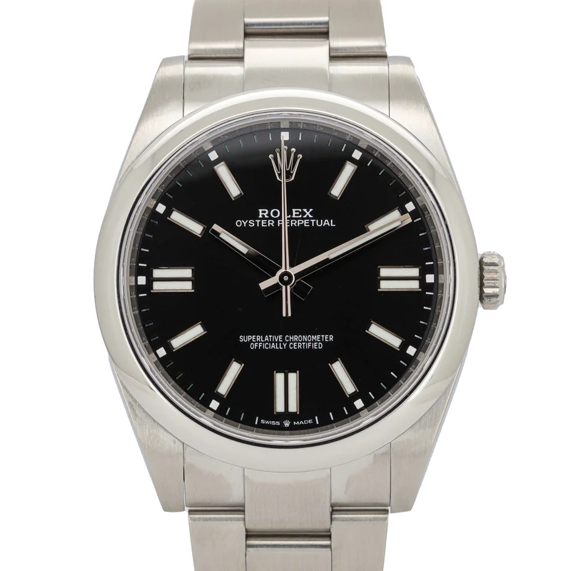 Rolex Oyster Perpetual 41mm Black Dial Full Set