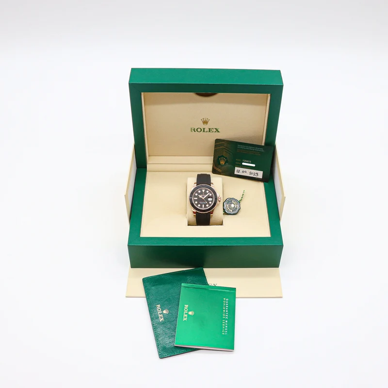 Rolex Yachtmaster 40 126655 18K Gold Everose Oysterflex 2023