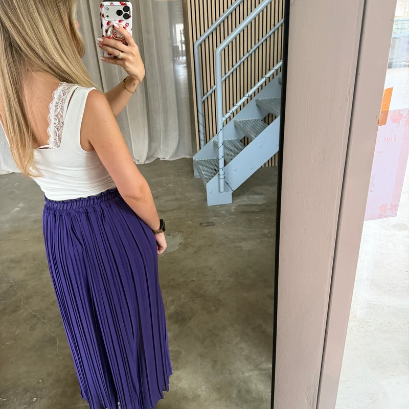 Plissee Hose - Lila