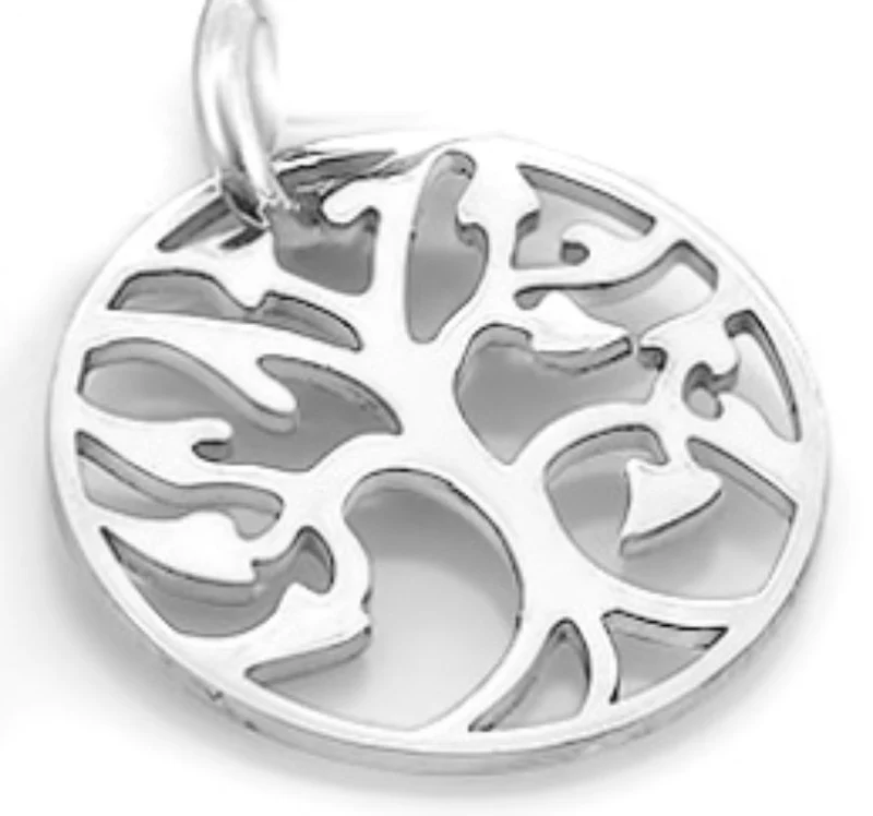 SILBERANHÄNGER LEBENSBAUM, FAMILIENBAUM KETTENANHÄNGER, SCHMUCK SILBER
