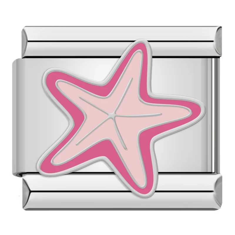 Seestern Pink Silber