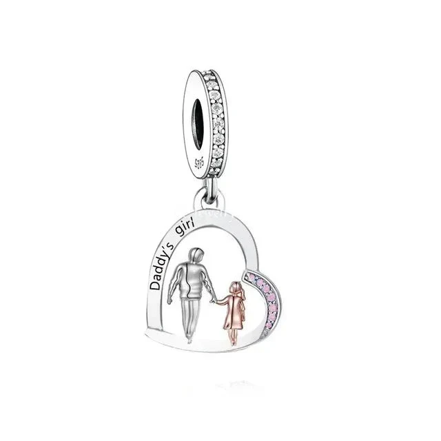 "Daddy's Girl" Heart Dangle | RGP CZ