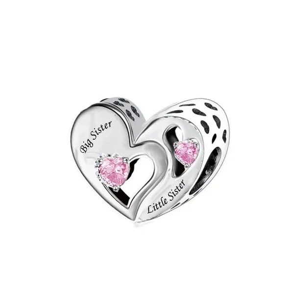 "Big Sister, Little Sister" Charm | CZ